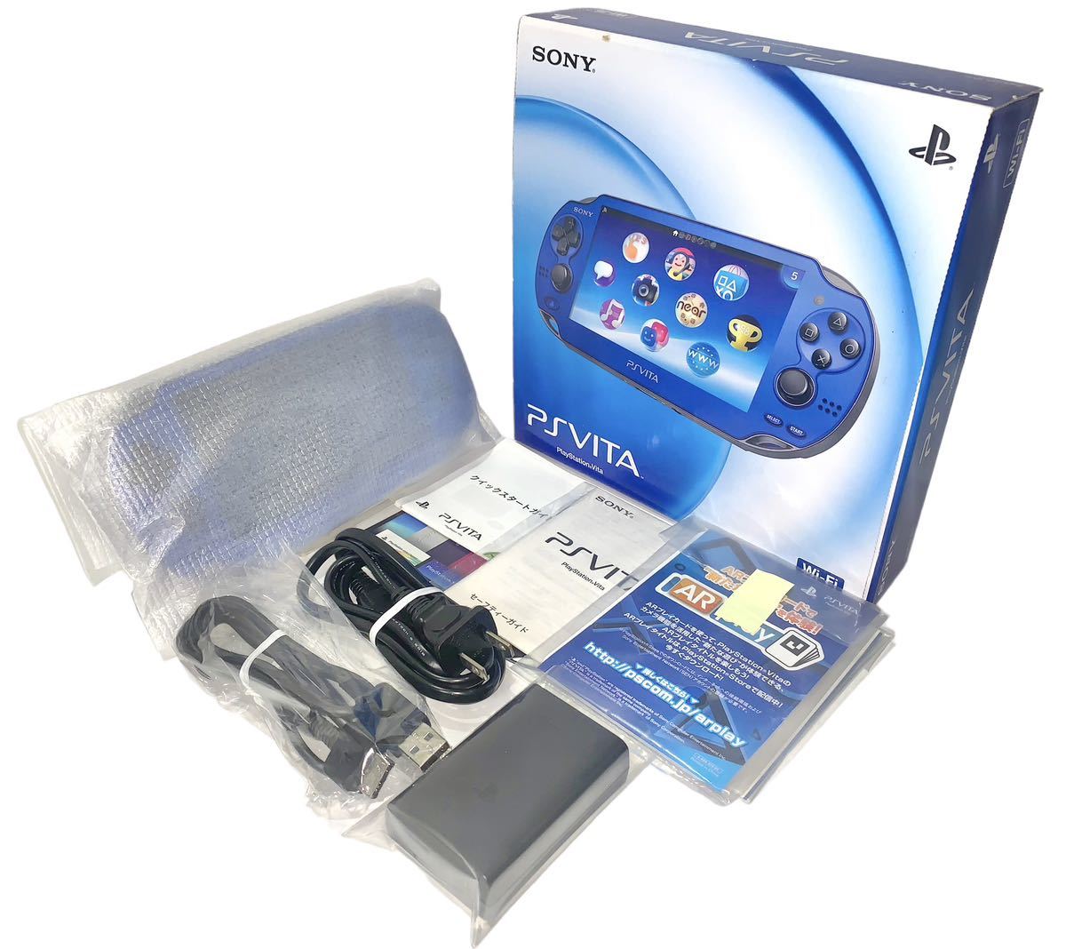 極美品　PS Vita 本体　PlayStation Vita サファイア　ブルー_画像1