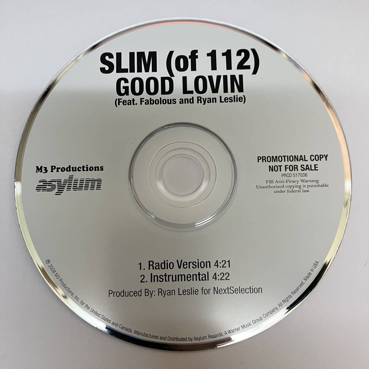 黒箱2 HIPHOP,R&B SLIM (OF 112) - GOOD LOVIN INST,シングル,PROMO盤 CD 中古品_画像1
