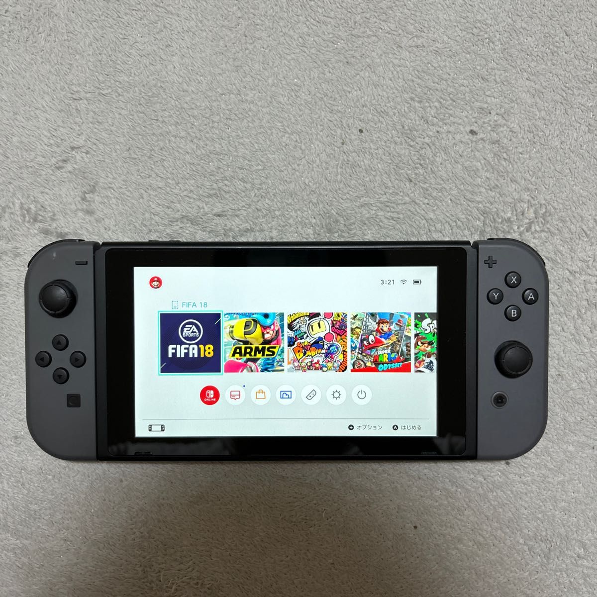 Nintendo Switch ニンテンドースイッチ グレー 新型 バッテリー強化