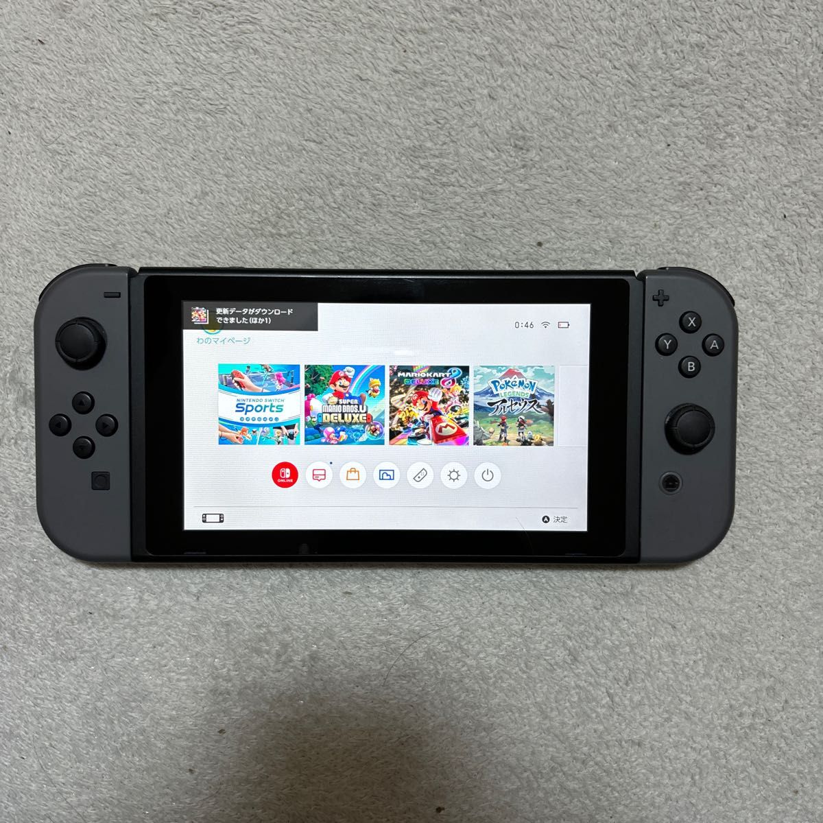Nintendo Switch ニンテンドースイッチ グレー 新型 バッテリー強化