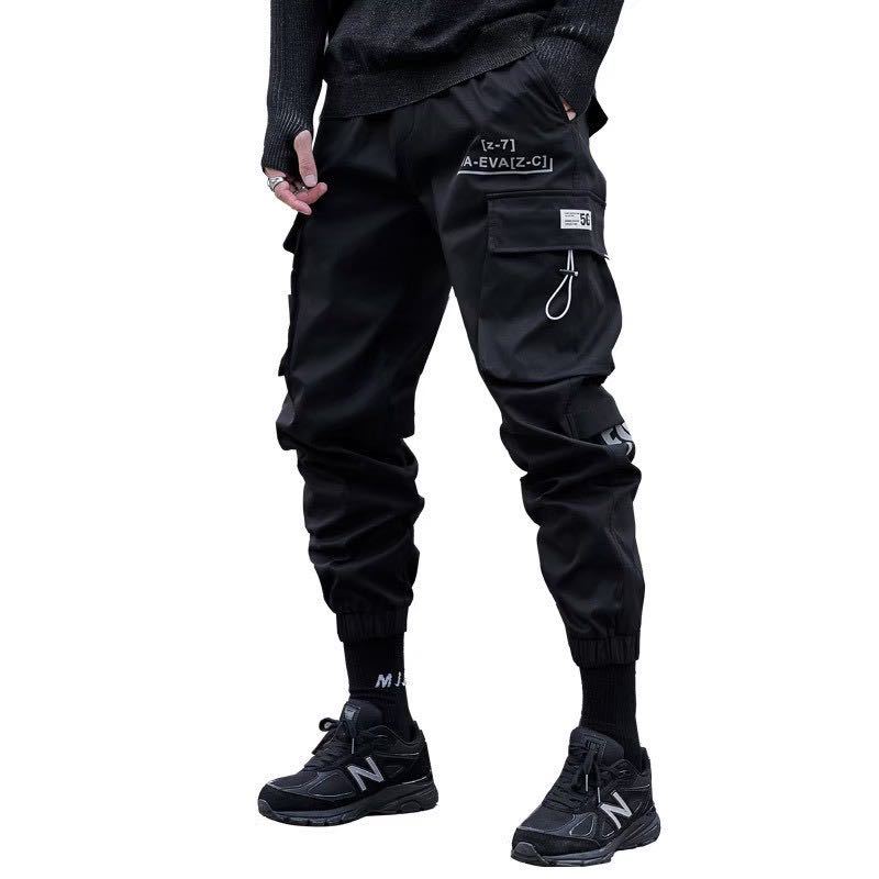 ジョガーパンツ スウェーデン軍 カーゴパンツ ワークパンツ 軍パン風 ユニセックス 男女兼用 黒 ブラック M_画像6