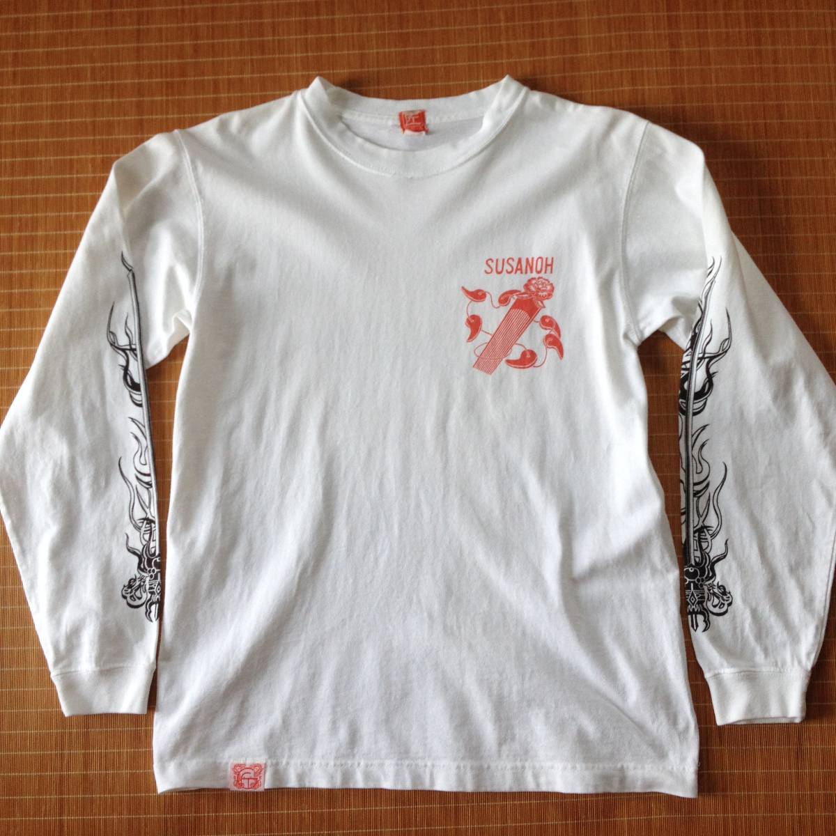  made in Japan Vintage Fellows * Takumi T-shirt * long sleeve WAKOKU. country dragon ... . Japanese sovenir jacket manner back print * Buzz Rickson's mccoy . liking . person 