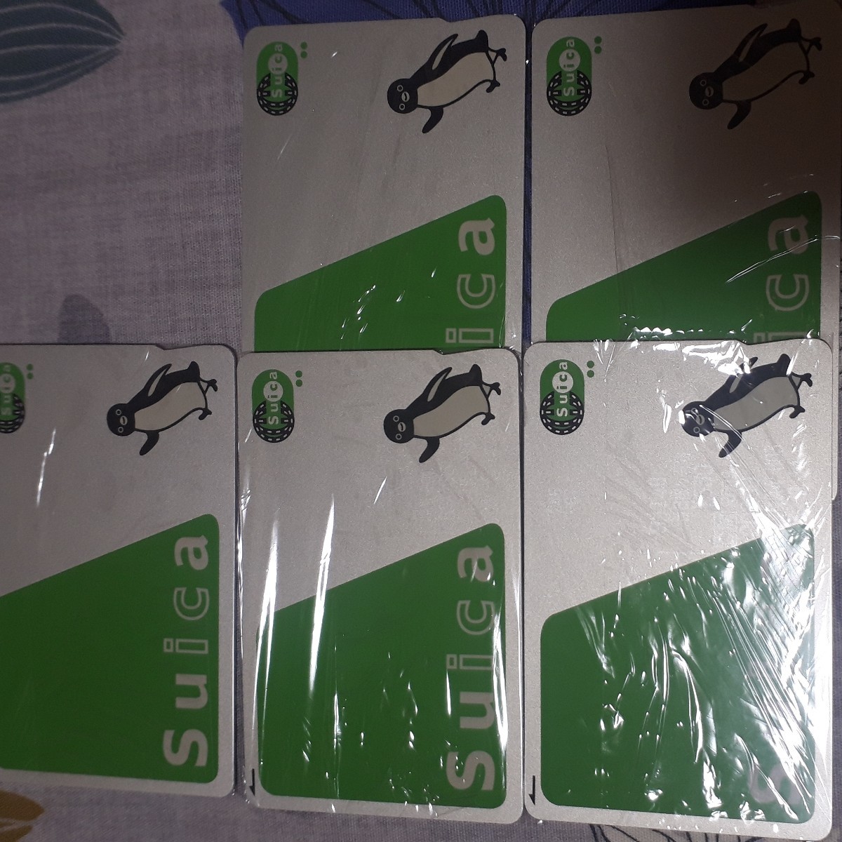 5枚 Suica スイカ 無記名 デポジットのみ 残高0円 _画像1