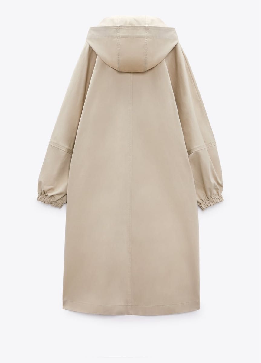 ZARA フード付き オーバーサイズ トレンチコート バルーン ZARA フード付き オーバーサイズ トレンチコート バルーン