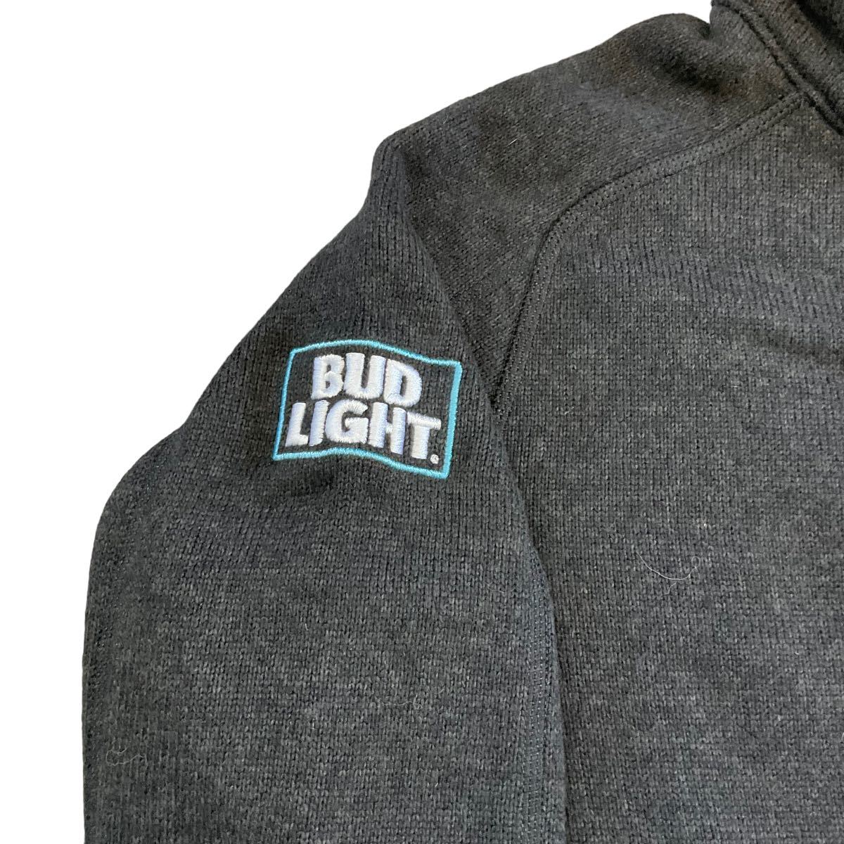 2017年製 patagonia ベターセーター S ブラック ハーフジップ フリース プルオーバー BUD LIGHT 企業 ロゴ アウトドア パタゴニア 25617の画像3