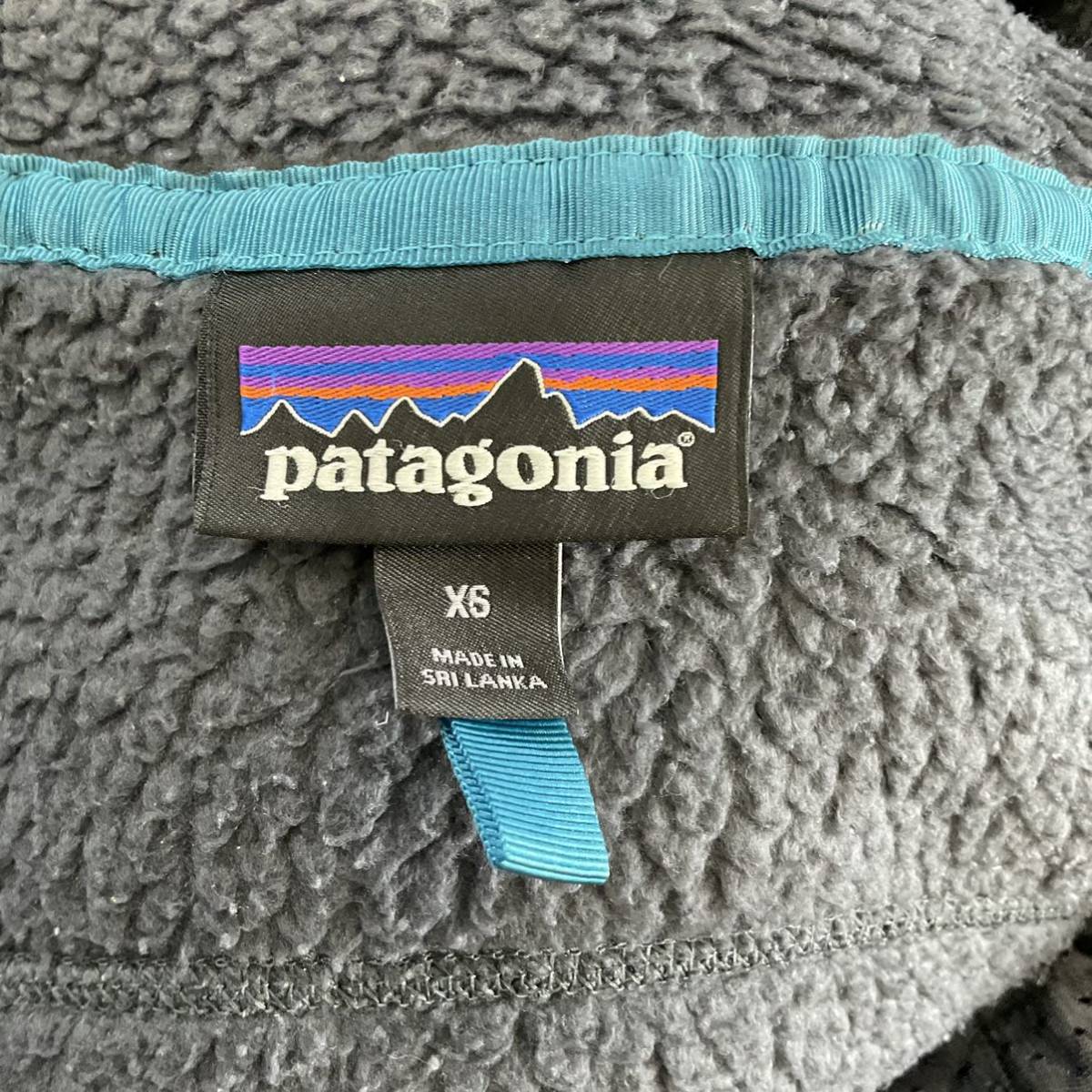 2017年製 patagonia レトロパイルジャケット フーディ XS グレー フリース ジャケット フルジップ パーカー アウトドア パタゴニア 22805_画像5