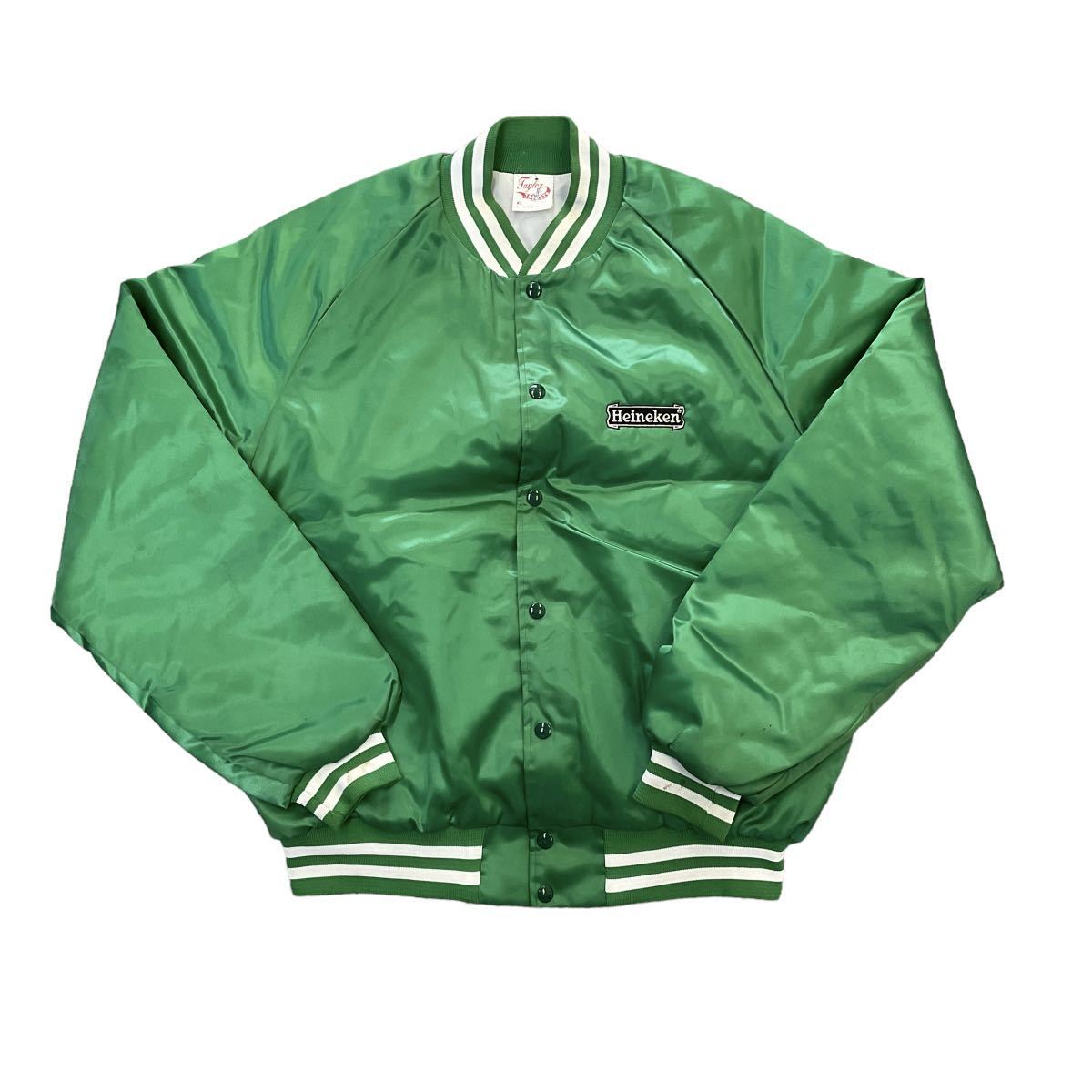 販促品製作 90s USA製 Heineken スタジャン XL グリーン スタジアム