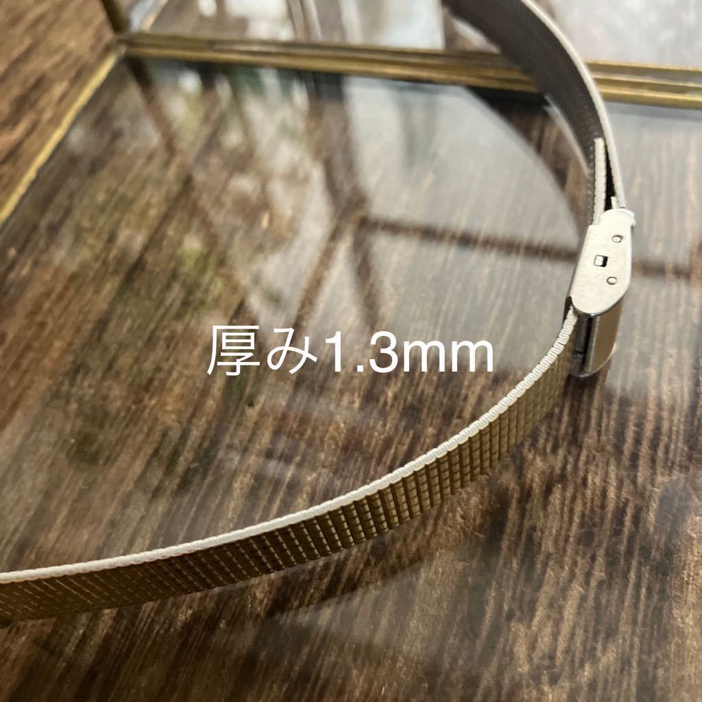 14mm 金色　時計ベルト　時計バンド　金属ブレス　中古品_画像5