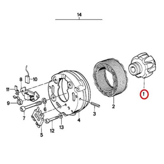 BMW オルタネーター ローター外し　専用工具　R100RS R100GS R100RT R100T R100R R100S R100 R90S R80 R80RT R80R R80GS R75 R65 R60 R50等_画像2