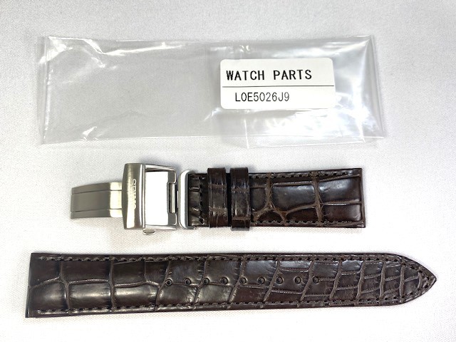 L0E5026J9 SEIKO Presage 20mm original leather belt buckle attaching crocodile Brown SARX047/6R15-03S0 other for cat pohs free shipping 