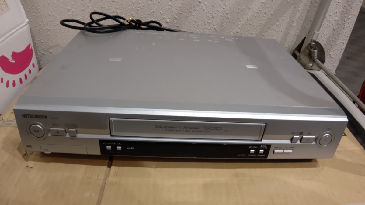 [ б/у ] Mitsubishi MITSUBISHi видео кассета магнитофон HV-FM7 VHS video hi-fi видеодека видеозапись воспроизведение плеер кассетная лента 
