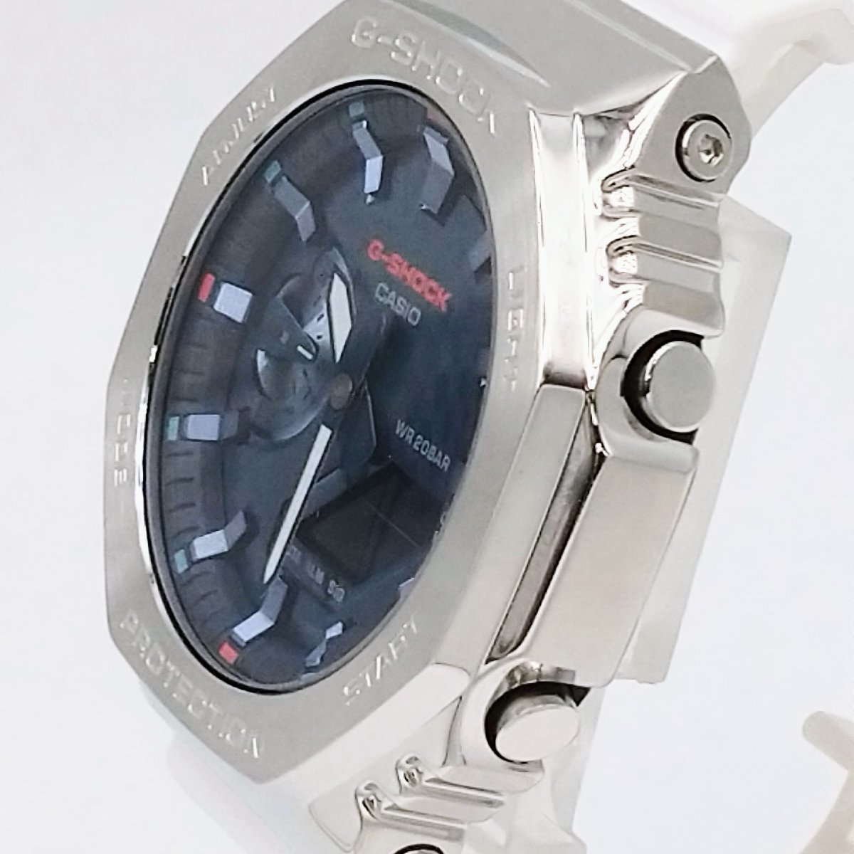 0226♪【１円開始】CASIO カシオ G-SHOCK ジーショック GM-2100RI21-7AJR 腕時計 クオーツ 石川遼シグネチャーモデル メンズ ホワイト_画像4