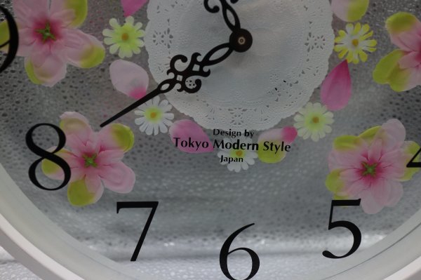 ジャンク品  Tokyo Modern Style 花柄時計 の画像5