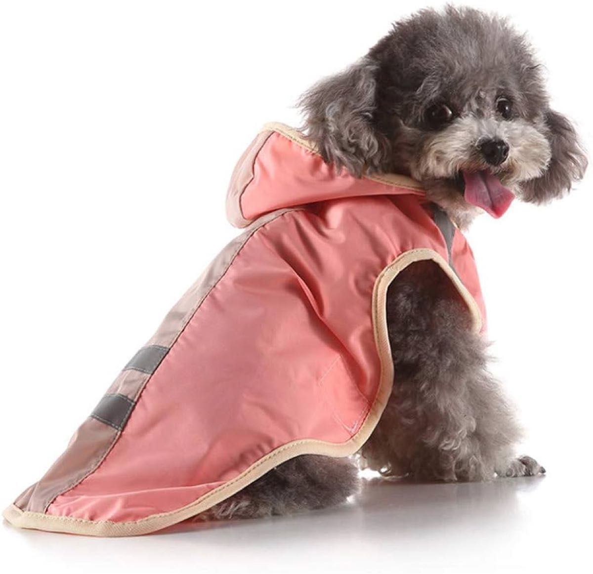 犬 レインコート 犬用品 ペットカッパ雨具ポンチョ お出かけ お散歩 防水 犬服 反射テープ 帽子付き 雨合羽 ドッグウェア 