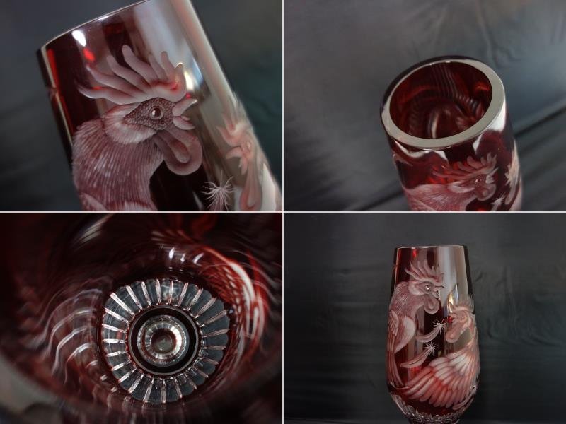 中古】M▽マイセン クリスタル Meissener Bleikristall 花瓶 中古】M▽マイセン クリスタル Meissener Bleikristall 花瓶