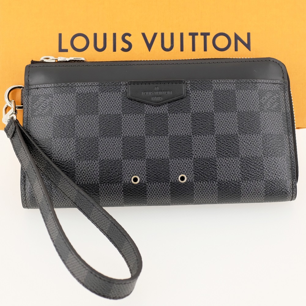 LOUIS VUITTON ルイヴィトン ジッピー・ドラゴンヌ 長財布（小銭入れあり） ダミエ・グラフィット N60379_画像1