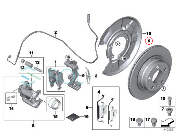 BMW F20 F22 F23 リア ブレーキローター ブレーキディスク 左右セット 116i 118i 118d 220i 34216792227 出荷締切18時_画像4