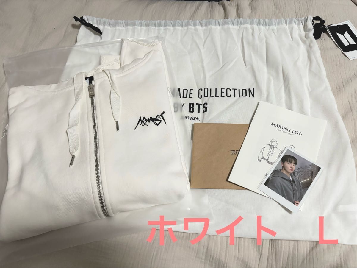 BTS ARTIST MADE COLLECTION ジョングク フーディ ホワイト L|PayPay