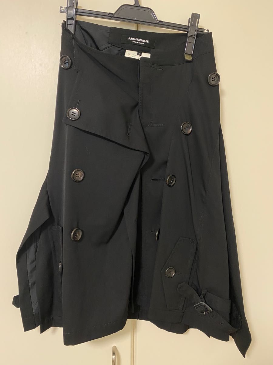 美品 ジュンヤワタナベ再構築スカートトレンチ解体変形ロング 美品 ジュンヤワタナベ再構築スカートトレンチ解体変形ロング