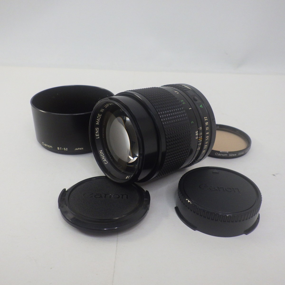 Canon FD MFレンズ 85mm f1.8/レンズフィルター フード付き/キャノン