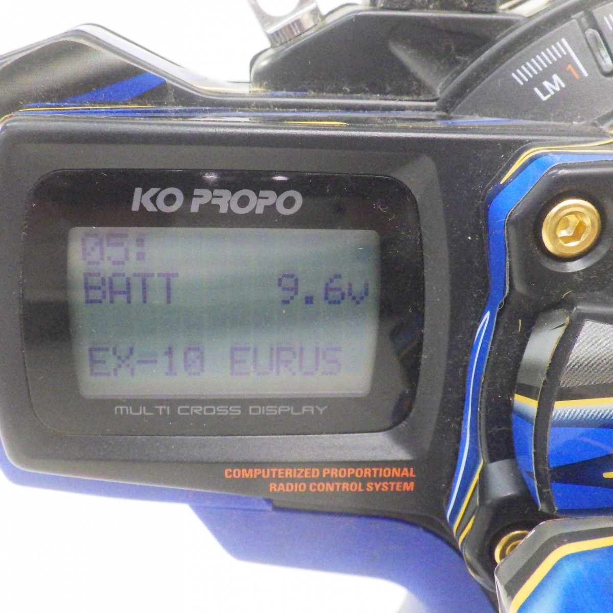 京商 ラジコンセット/ミニッツ用 送信機 KO PROPO EX-10 EURUS ユーラス RF-902SM ASF2.4GHz(通電OK)+GT-R ボディ(動作未確認)/KYOSHO 10_画像6