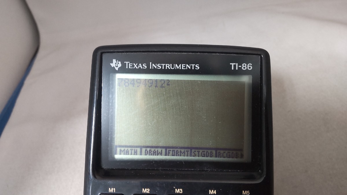 COQ750 Texas instruments TI-86 calculator operation OK present condition goods free shipping 