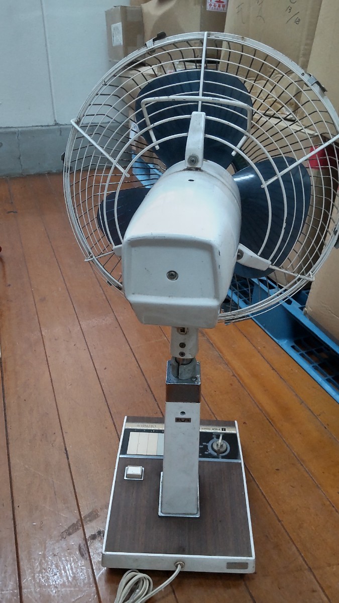 COQ733 昭和レトロ 扇風機 FUJI Silent Fan ORPHEUS アンティーク TOSHIBA 通電&回転&簡易清掃OK 現状品 一応JUNK_画像6