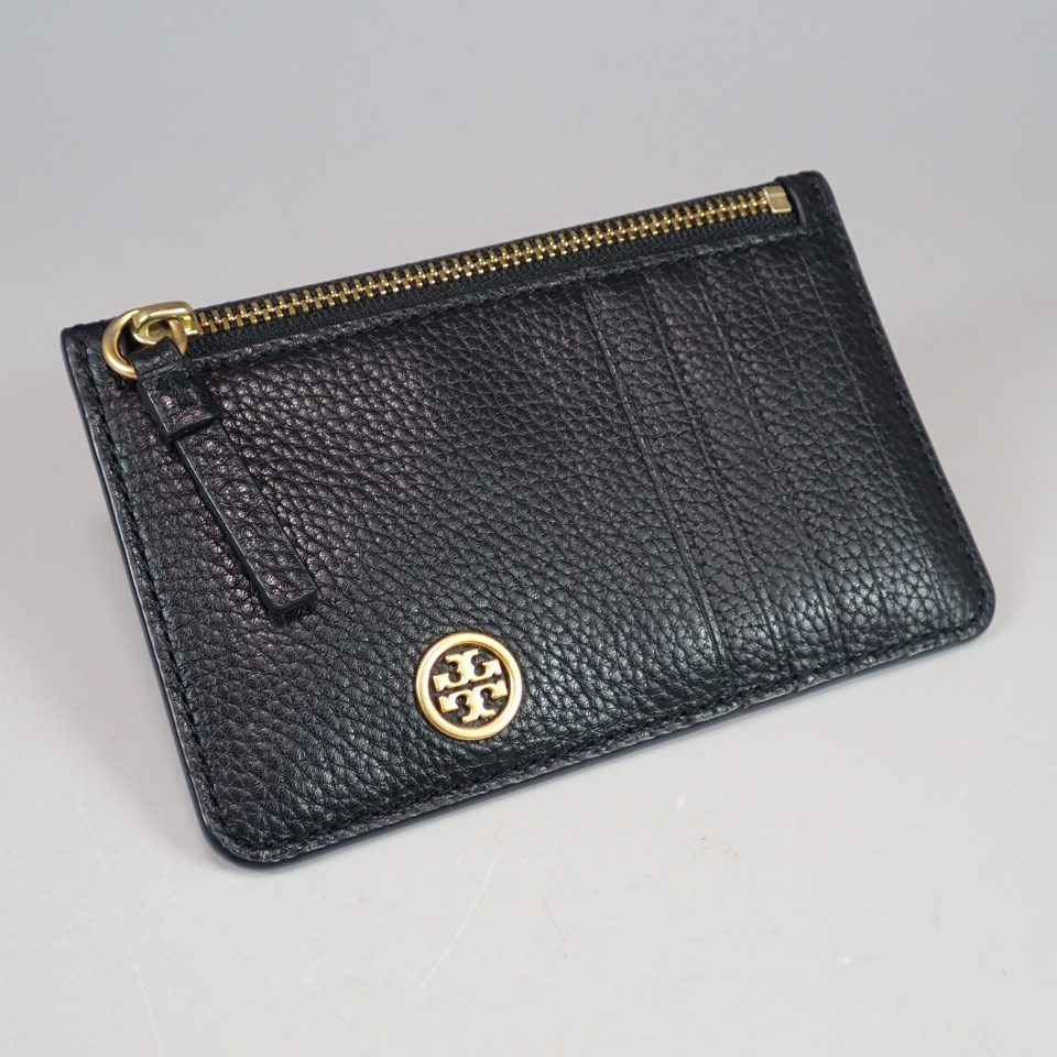 トリーバーチ カードケース TORY BURCH レザー ウォーカー 名刺入れ 定期入れ パスケース コインケース ブラック 79031_画像1