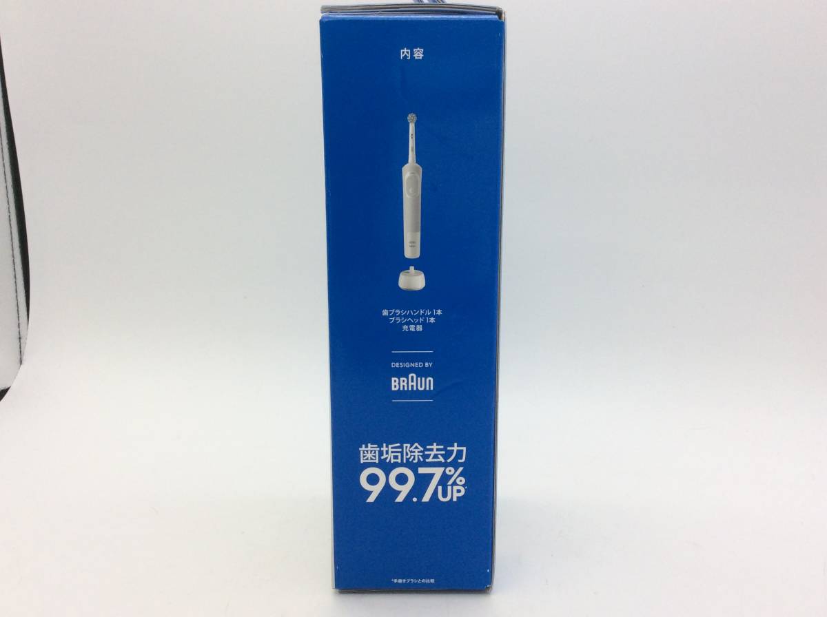 #5833 新品未開封 Oral-B すみずみクリーン やわらか オーラルB ブラウン braun D100.413.2.WT 電動歯ブラシ_画像2