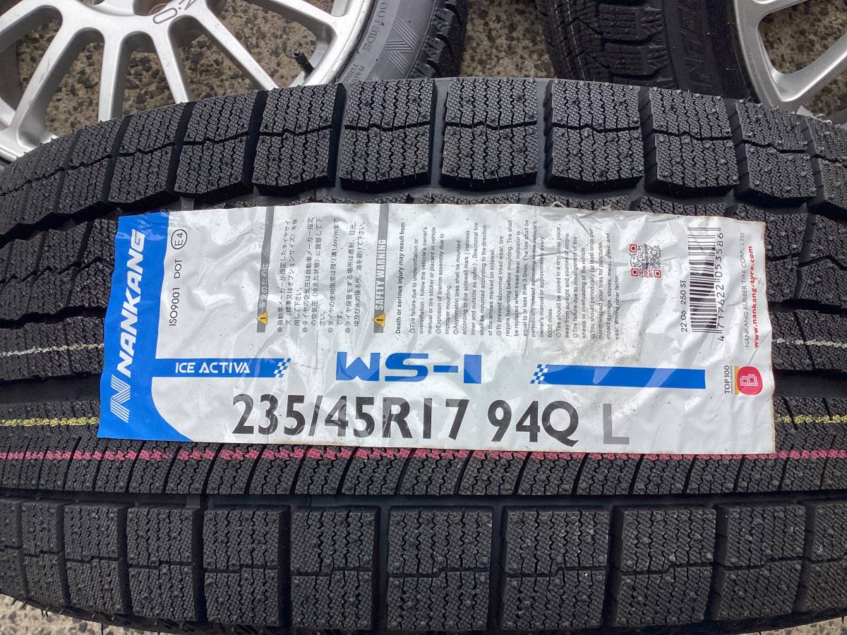 M6623 ランエボ 純正 17インチアルミ＆235/45R17 未使用 スタッドレスタイヤ4本セット☆彡_画像8