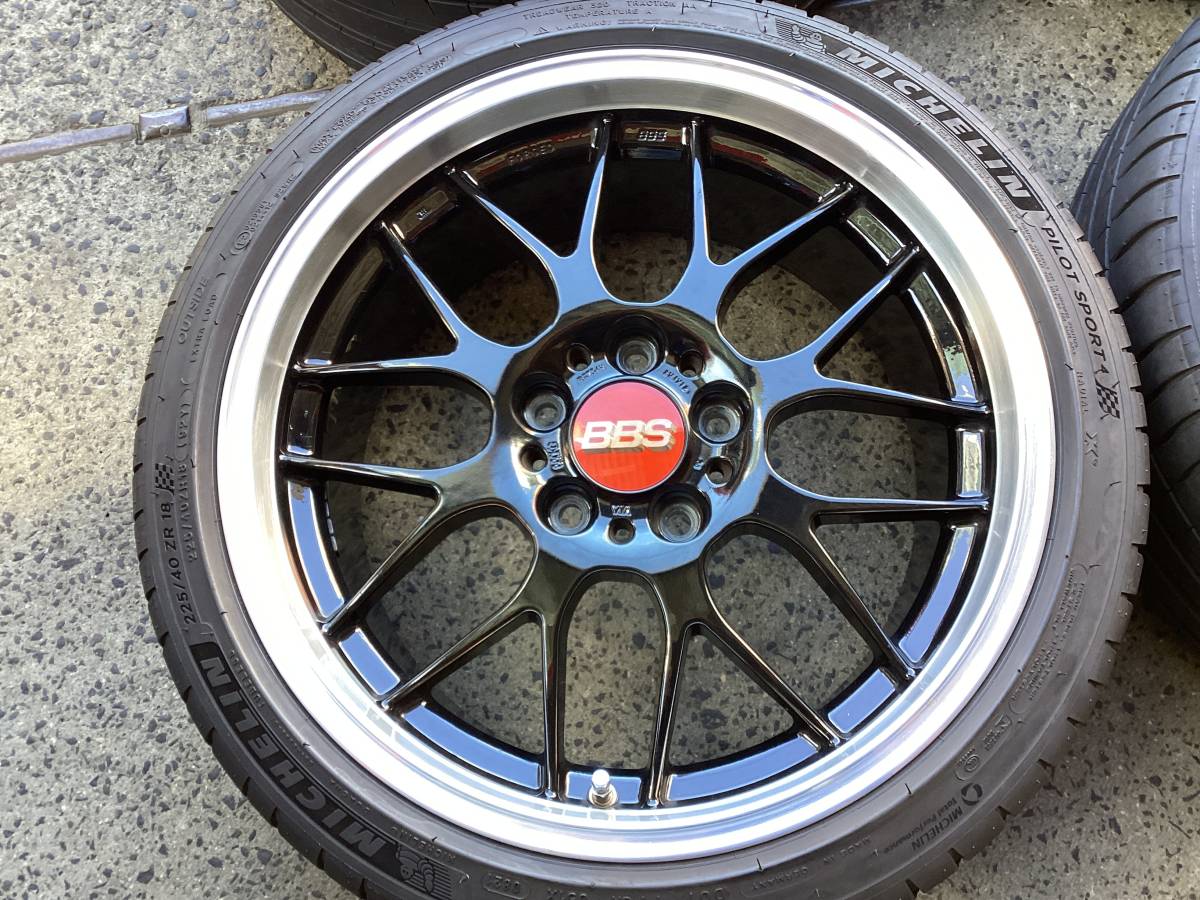 M6670 BMW 3シリーズ E90系に！ BBS RG-R【RG734 8.5J +38】& 【RG762 9J +45】18インチアルミ＆225/40R18 & 255/35R18 夏タイヤセット☆彡の画像2