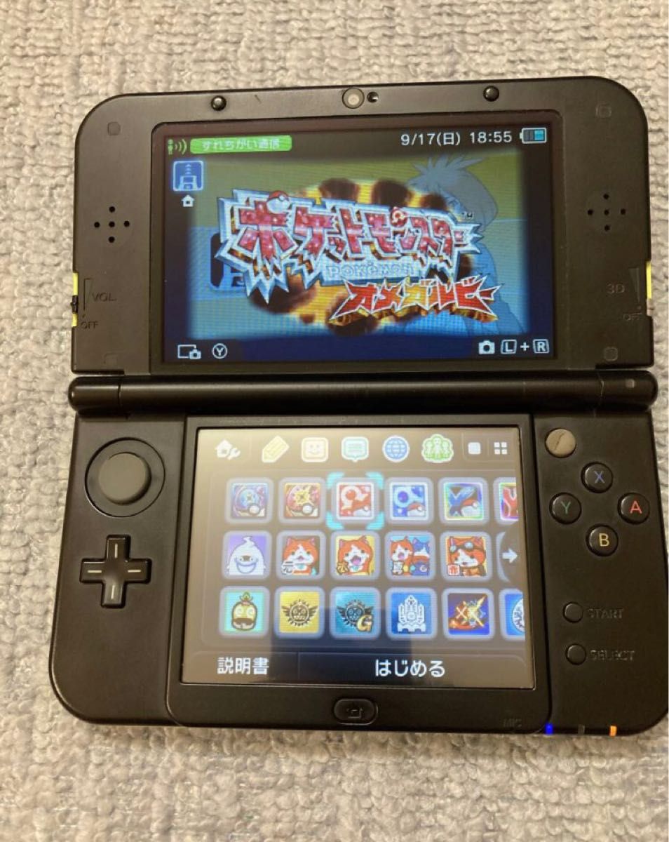 ニンテンドーニュー3DS LL 本体 ライム×ブラック動作品ポケモン ニンテンドーニュー3DS LL 本体 ライム×ブラック動作品ポケモン