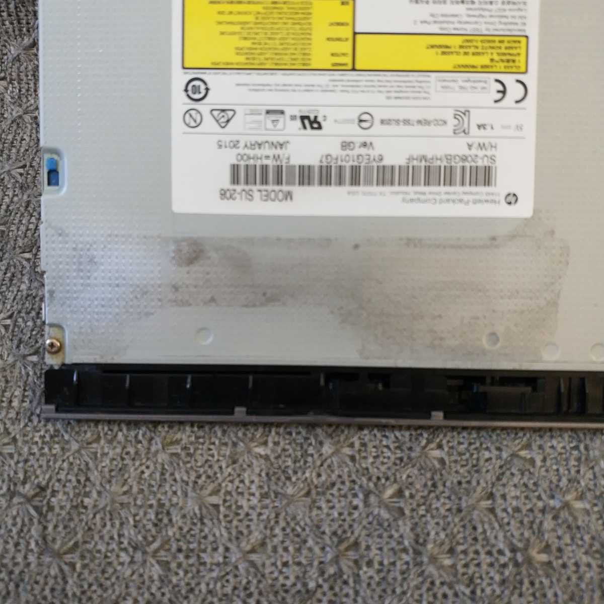 即日発 速達可 ★ HP ProBook 470 G2 (ベゼル＋取付金) 用 DVDマルチ ドライブ ★ 768475-001 SU-208 9.5㎜ 薄型 SATA ★ 動作確認済 D679_画像4