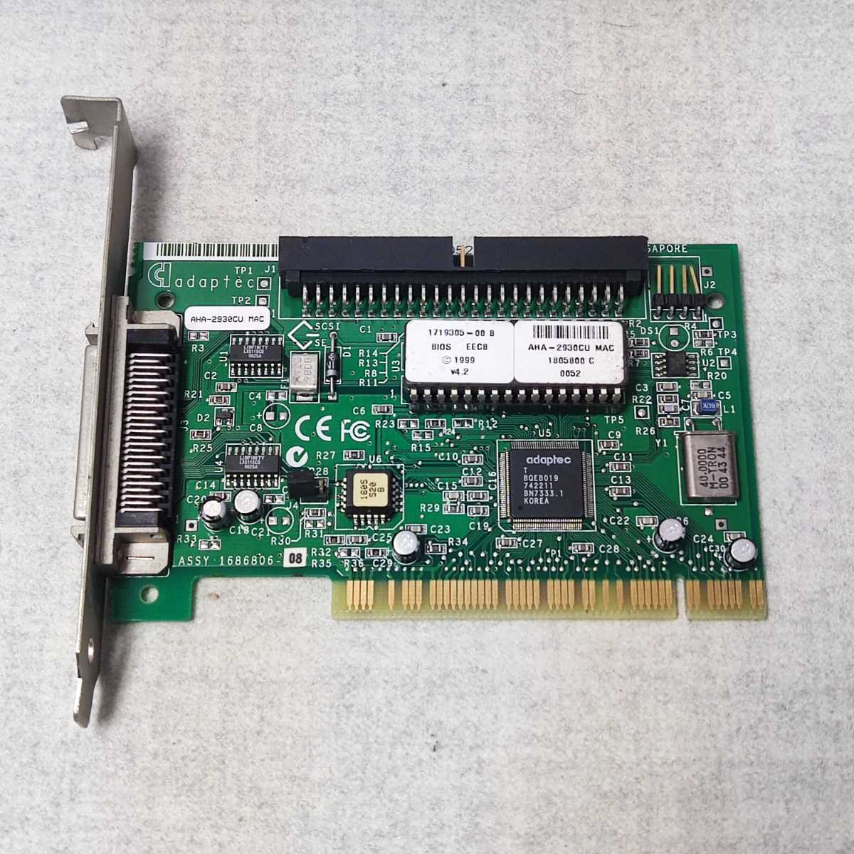 速達 ★ AHA-2930CU MAC SCSI カード 標準ブラケット12cm ★ 確認済 Y033M1_画像1