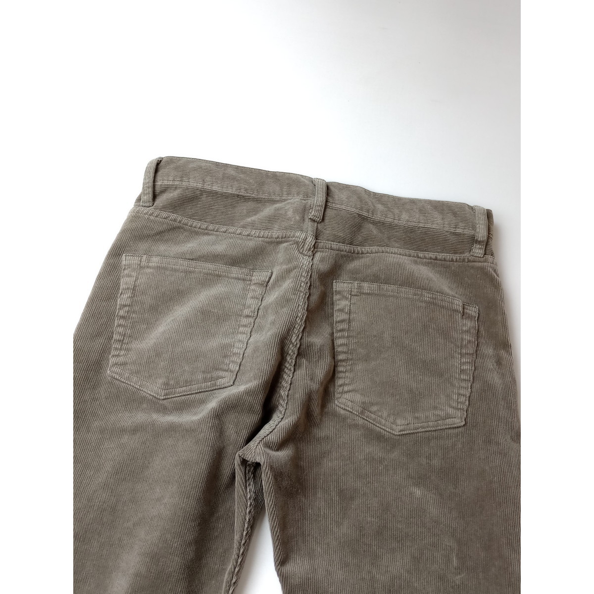 信頼】 Deuxieme 36 グレージュ パンツ スリム コーデュロイ クラス