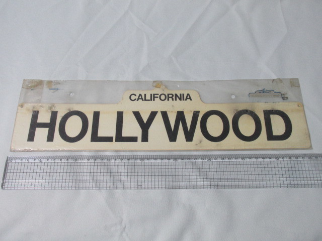 《激レア・50’ｓコレクション》カリフォルニア　ハリウッド　CALIFORNIA HOLLYWOOD　サインボード　壁掛け　インテリア_画像5