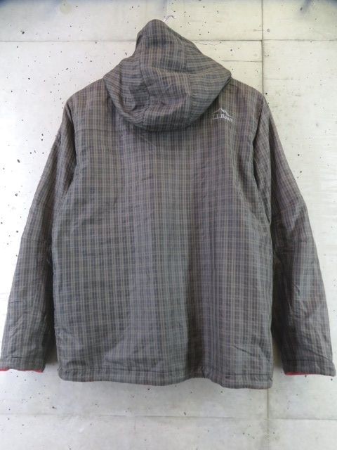 021c32◆良品です◆リバーシブル◆L.L.Bean エルエルビーン ナイロン×フリース アウトドアジャケット S/マウンテンパーカー/ブルゾンの画像4