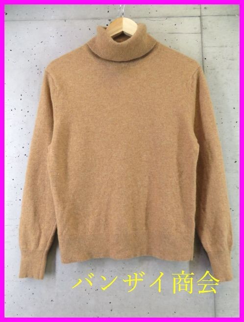 5121c26◆良品です◆カシミヤ100％◆UNIQLO ユニクロ タートルネック カシミヤニットセーター M/カーディガン/ゴルフ/レディース/女性/婦人_画像1