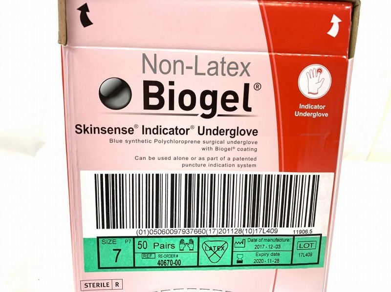 【新品】Biogel ゴム手袋 サージカルグローブ 外科医手袋 200枚 バイオジェル Mサイズ(7) REF40670 (140) ☆SJ26B_画像4
