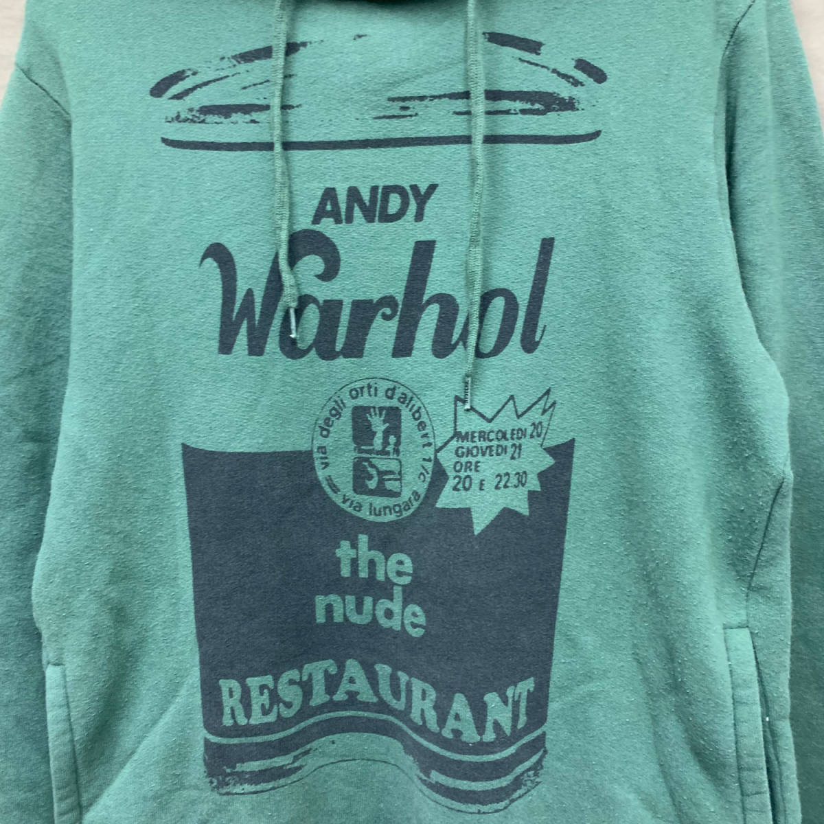 Andy Warhol by HYSTERIC GLAMOUR HOODIE 7CF-0032 アンディー ウォーホール バイ ヒステリックグラマー キャンベル缶 フーディー パーカー_画像2