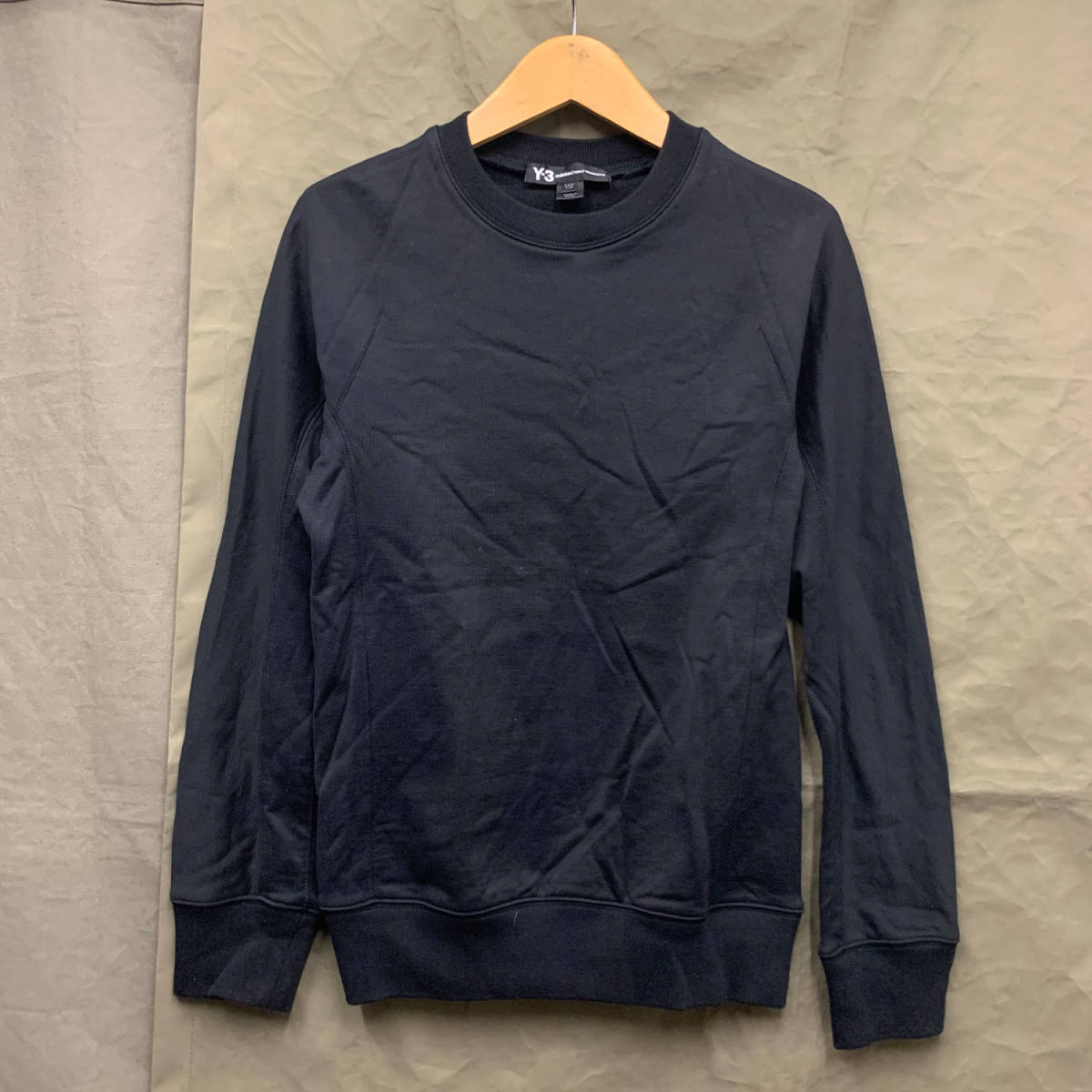 Y-3 CLASSIC CREW SWEATER FJ0350 ワイスリー クラシック クルー スウェット ブラック adidas アディダス Yohji Yamamoto ヨウジ ヤマモト_画像2