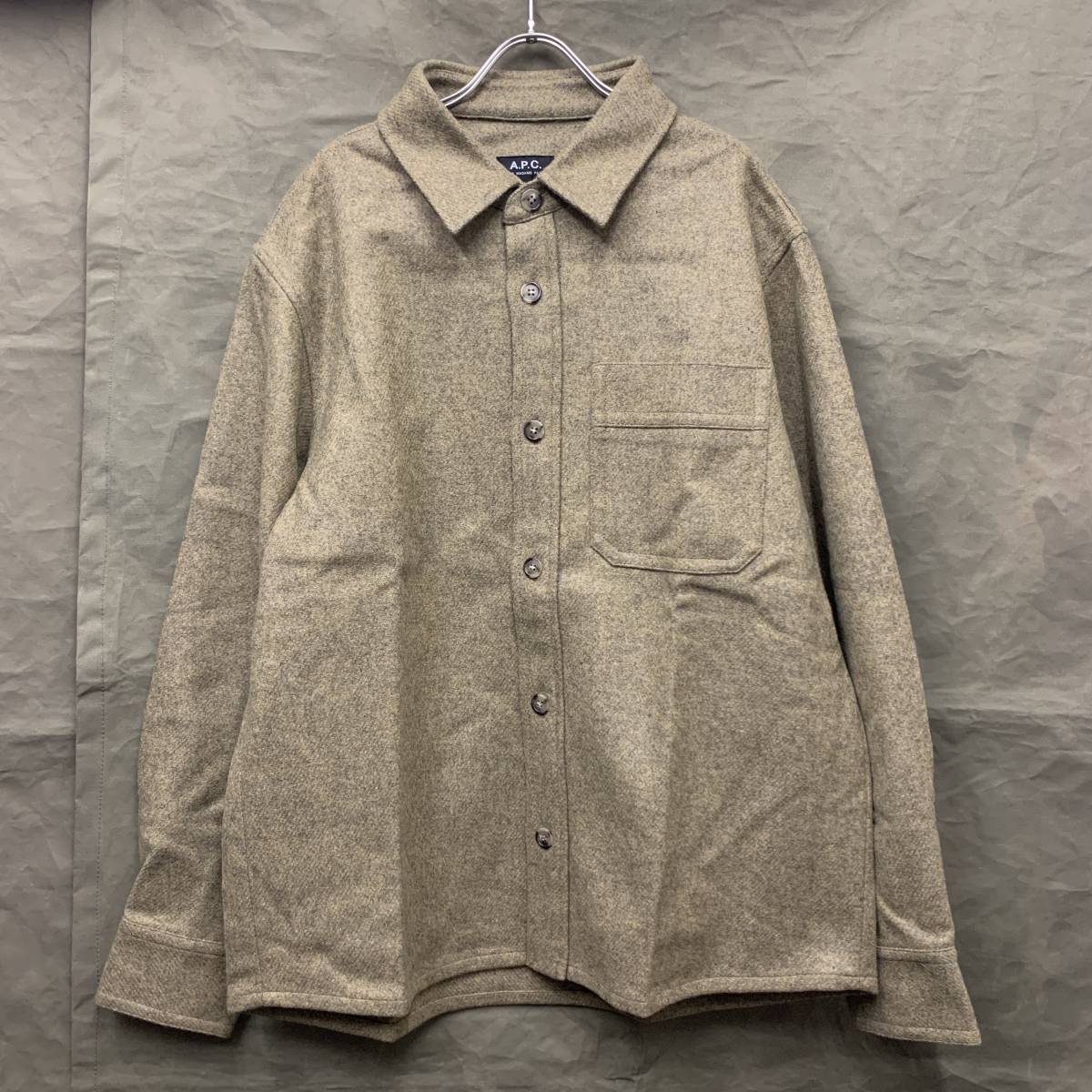 A.P.C. WOOL L/S SHIRT 24226-1-76781 アーペーセー ウール ロングスリーブ シャツ マスタード