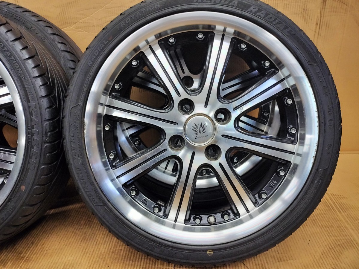 Lehrmeister BOTTEGA LUCE 16インチ 5J 4H PCD100 +45 KAISER 165/45R16 レアマイスター 16×5J 4穴 軽自動車 軽トラ 溝有り_画像5