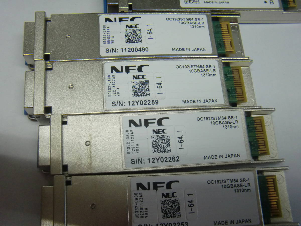 ☆12個セット！Juniperで使用されていた、NEC XFP-10G-L-OC192-SR1 10GBASE-LR XFPモジュール！1310nm！「60サイズ」☆_画像3