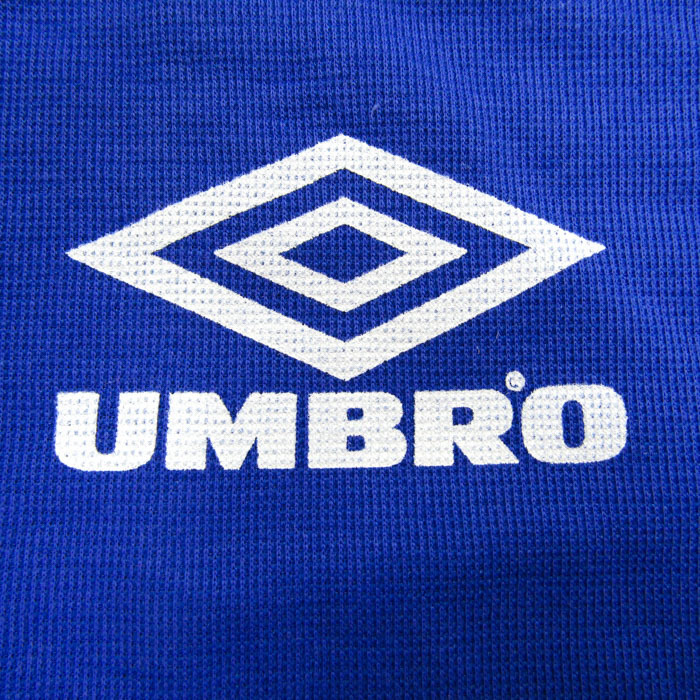 アンブロ 半袖Tシャツ Vネック ワンポイントロゴ スポーツウエア メンズ M-Lサイズ ブルー UMBRO_画像4