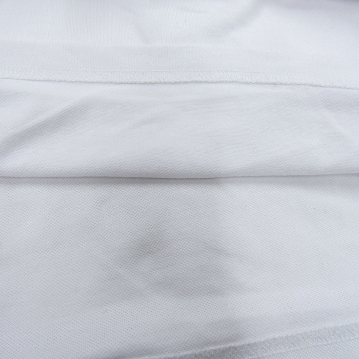 プーマ 半袖ポロシャツ 胸ロゴ ゴルフウエア 鹿の子素材 メンズ Lサイズ ホワイト PUMA_画像7