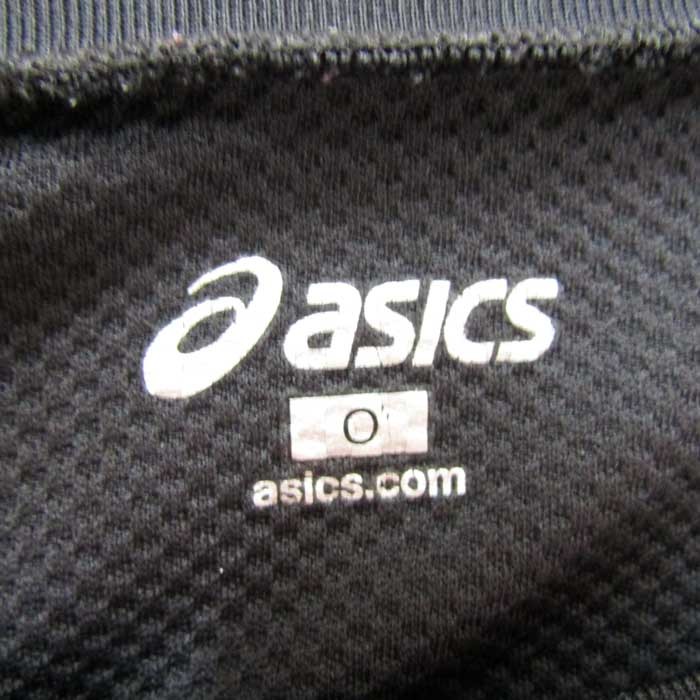 アシックス 長袖Tシャツ 胸ロゴ スポーツウェア トップス 大きいサイズ レディース Oサイズ ブラック asics_画像2