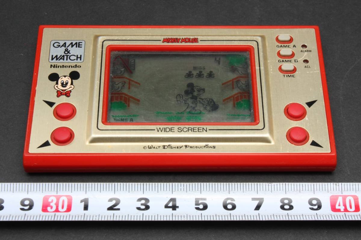 4854 動作確認済 当時物 ゲームウォッチ ミッキーマウス 任天堂 携帯ゲーム GAME＆WATCH