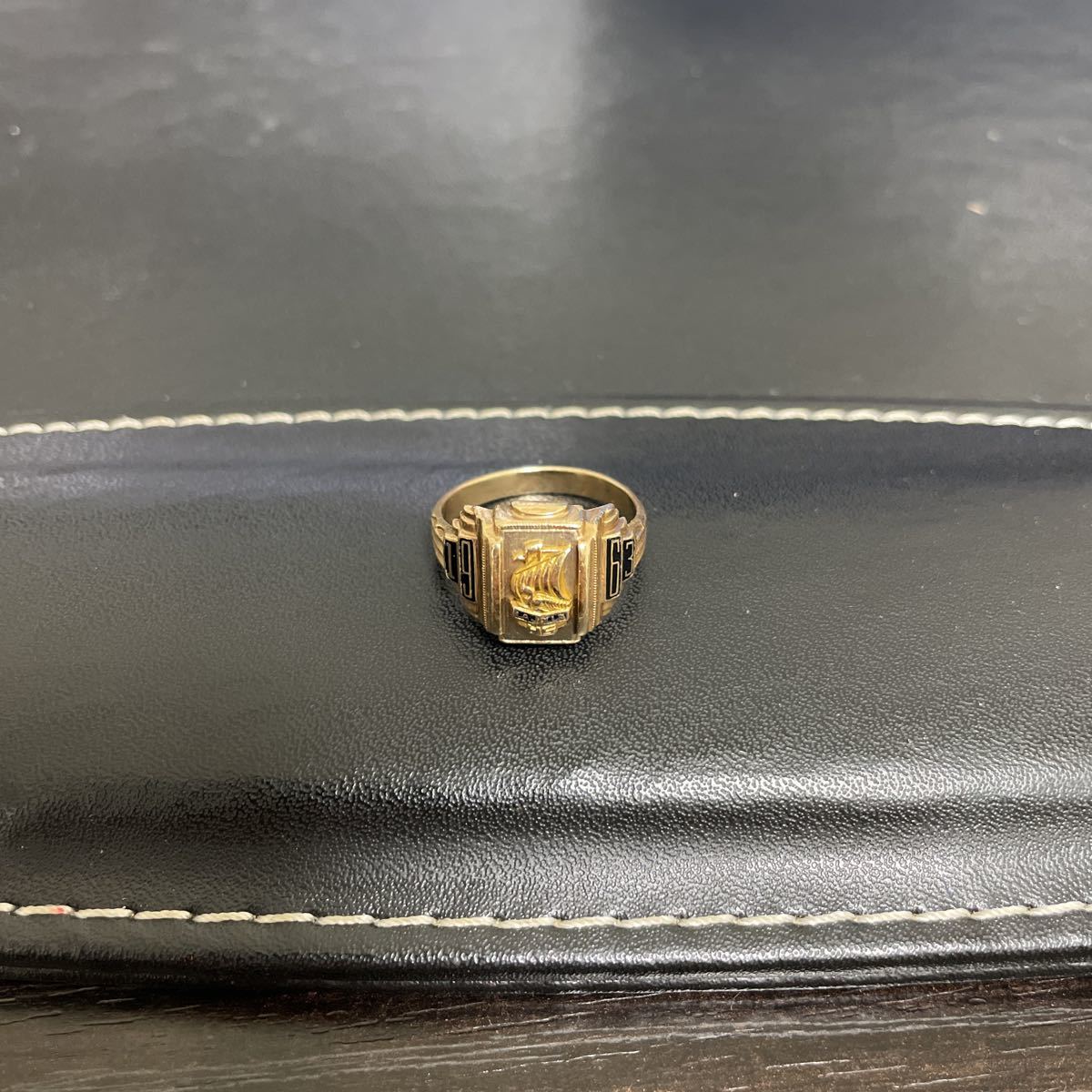 [ Vintage ] college ring condition good 10K 10 gold Gold 1963 year 