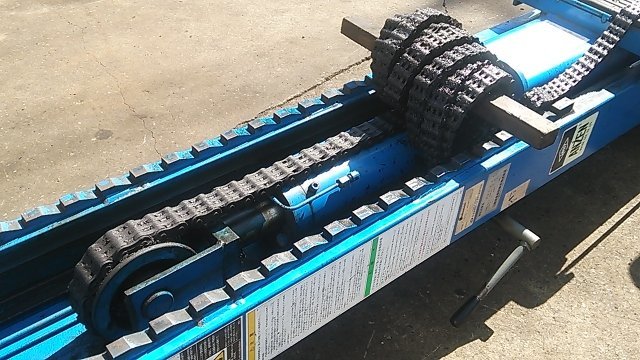 (1円スタート) ビシャモン スギヤス 2柱リフト OSP25 埋設式 CAP2500kg 自動車整備 動作良好 ※基礎ベース無し/引取り限定 J6417_画像4